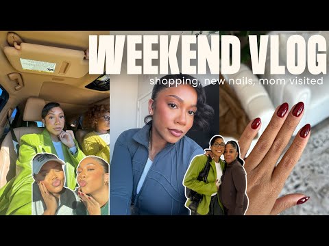 Weekend Vlog | mom visits, shopping, holiday deals, new nails & more | Faceovermatter