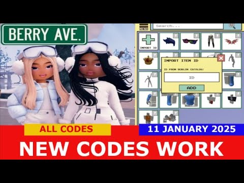 *NEW CODES* Berry Avenue ROBLOX | ALL CODES | JANUARY 11, 2025