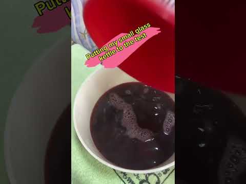 I tested my small glass kettle for heat retention and resistance +ZOBO recipe #youtubeshorts #shorts