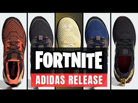 The Fortnite x Adidas UltraBOOST! 5 Colorways (Battle Bus, Victory Crown, Fish Stick & NANA)