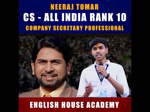 Neeraj Tomar Secures AIR 10 In CS | All India Rank 10 In Company Secretary Professional | CA | CSEET