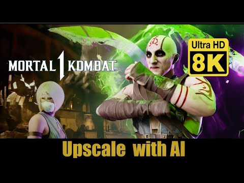 Mortal Kombat 1 Quan Chi Gameplay Trailer 8K (Remastered with Neural Network AI)