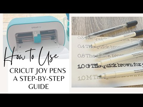 Cricut Joy Pens for Beginners: A Step-by-Step Guide for using Writing Fonts