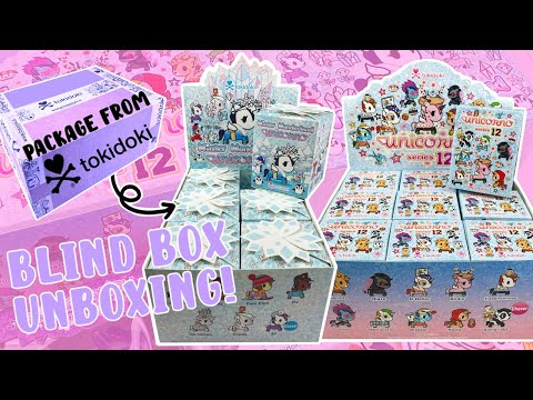 Let's Open a Package from tokidoki! OPENING 8+ UNICORNO SERIES 12 AND WINTER WONDERLAND BLIND BOXES