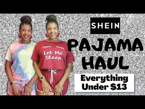 SHEIN Pajamas Haul | SHEIN Try On | Cute & Cheap Pajamas | Pajama Party