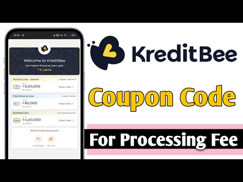 KreditBee Coupon Code For Processing Fee, KreditBee Loan