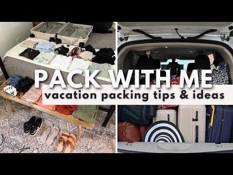 SUMMER VACATION PACK WITH ME | Tips & Ideas To Stay Organized When Packing & Prepping For Traveling