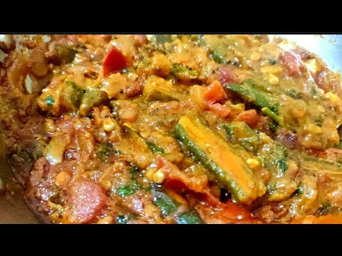 Bendakaya Masala Kura in Telugu/masala bhindi recipe /Ladies finger masala curry 😋😋