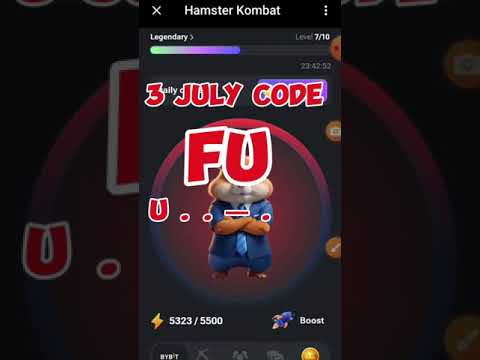 4 JULY Daily cipher code hamster kombat#ciphercodes #hamsters #hamsterkombat