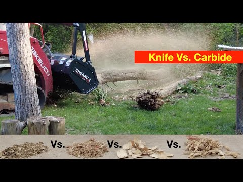 Knife vs Carbide: Forestry Drum Mulcher