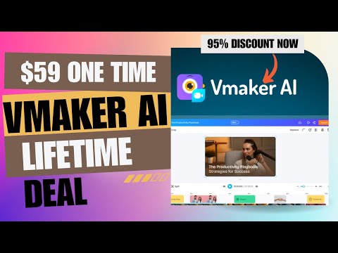 🔶🔰🔶Vmaker AI Lifetime Deal | Cut Video Editing Time by 90% | $59 Lifetime Deal | 95% Now