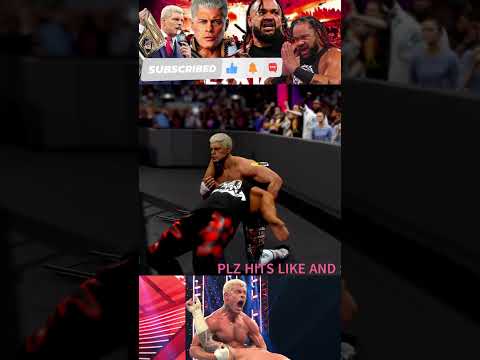 Cody Rhodes vs Jecob Fatu WWE 2024 | #wwe #brocklesnar #romanreigns #shorts #shortvideo #yeet