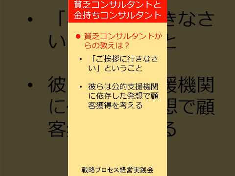 貧乏コンサルタント vs 金持ちコンサルタント: 顧客獲得の異なるアプローチ　#shorts