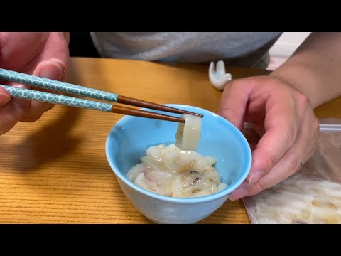 釣ったケンサキイカでイカの塩辛を手作りしてみた