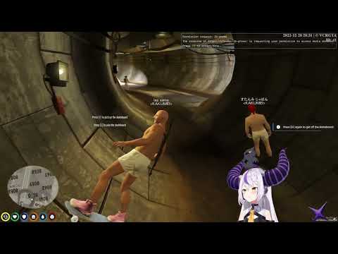 [VCR GTA] - Laplus Skates Down the Sewers and Falls Down | [hololive/Laplus Darknesss]