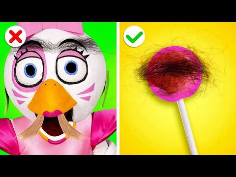 Chica Adopted Me! FNAF Is Real || FNAF Total Makeover With Beauty Gadgets