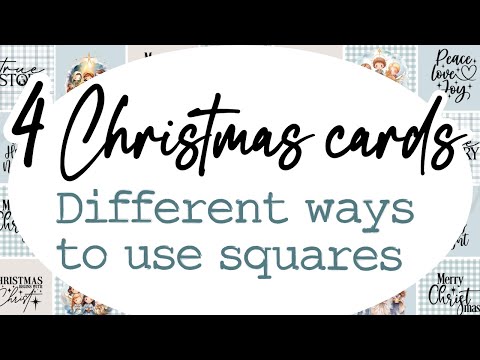 LET'S MAKE HANDMADE CHRISTMAS & BIRTHDAY CARDS with Squares and Hexagons