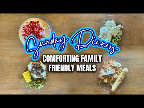 Sunday Comforting Family Dinners | Sunday After Church Meals | What's for Dinner | MEL COOP