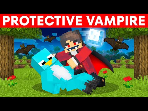 Playing Minecraft as a PROTECTIVE VAMPIRE!