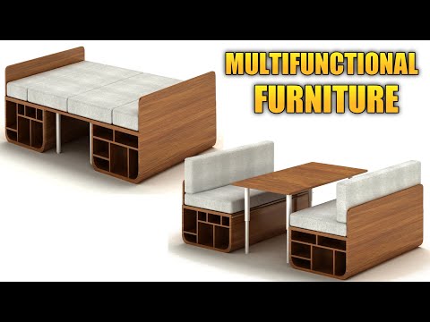 MULTIFUNCTIONAL FURNITURE FOR SMALL SPACES | Space Saving Furniture Ideas 2021