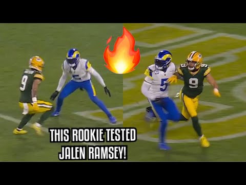 ‘Rookie’ Christian Watson TESTED Jalen Ramsey 😳 (WR Vs CB) Rams Vs Packers highlights