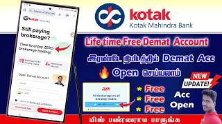 Kotak Bank Free Demate Account Open Online live process details in Tamil@ Tech and Technics