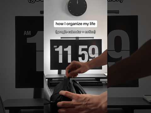 how to organize your life with notion and calendar #productivity #googlecalendar #notion