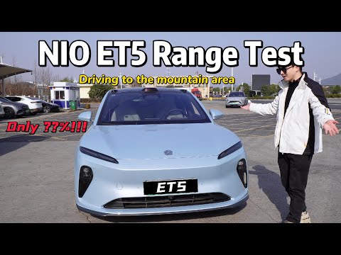 NIO ET5 Range Test On Highway With 75 kWh Battery & Driving To The Mountain Area | How Far Can It Go