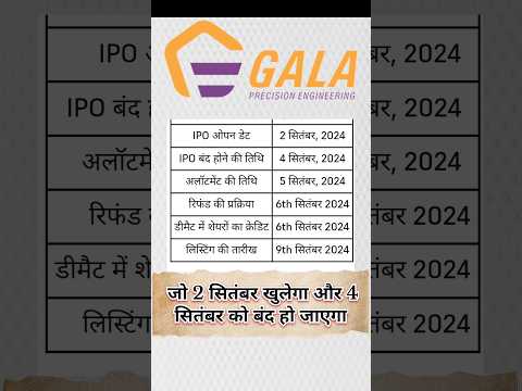 Gala Precision Engineer ipo open today full detail #shorts #ipoanalysis  #stockmarket