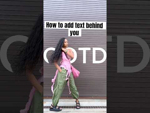 How to add your text behind you! #capcutedit #textedit #textbehindobject