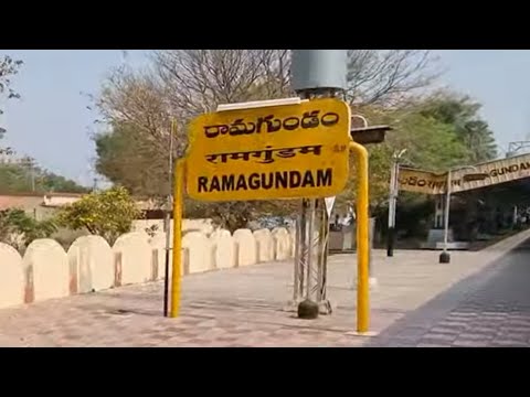 Ramagundam railway station 12723/Telangana Express Arriving Departing, Indian Railways Video 4k HD