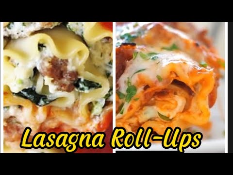 Lasagna Roll-Ups #pastalover  #lasagnarollups