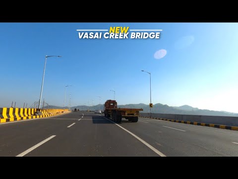 4K Drive on New Vasai Creek Bridge | Mumbai-Ahmedabad Highway