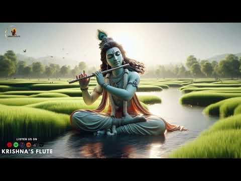 Sweet Krishna flute music|| peace of mind, anxiety relief 🌿 Relaxing relaxation for deep meditation