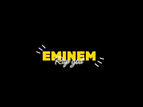 Eminem - Rap God (Explicit) Black Screen Status