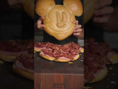 Mickey Mouse Ham and Cheese Sandwich