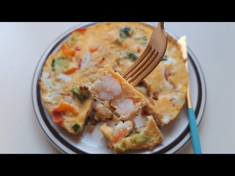 SUB) Making homemade Italian food in a frying pan | Egg Diet Easy Recipe | clearing out the fridge.