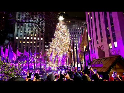 🎄 Rockefeller Center Christmas Tree Lighting 2024 🎉