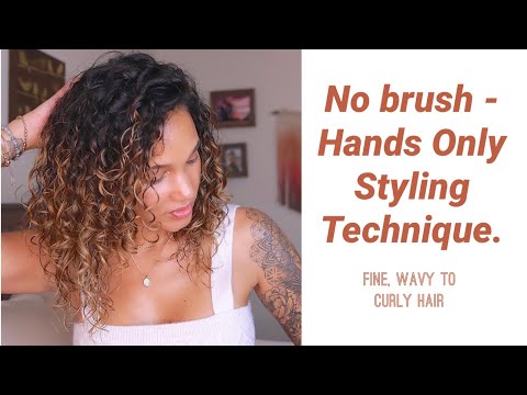 Wavy Hair don't care - Quick , No Brush, Refresh Technic For Fine wavy to Curly Hair