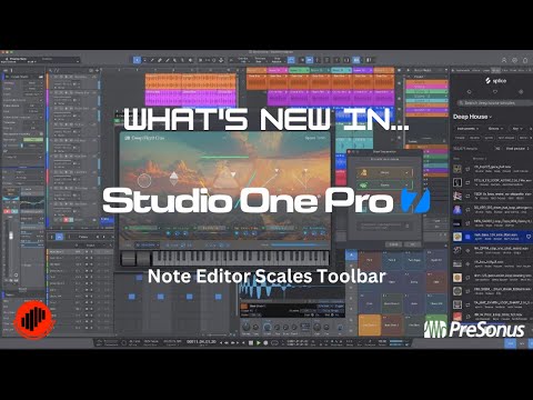 Studio One Pro 7 - Note Editor Scales Toolbar