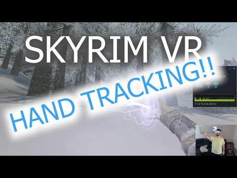 Skyrim VR with REAL HAND TRACKING!