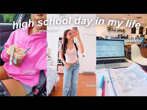 high school day in my life vlog *productive + fun*