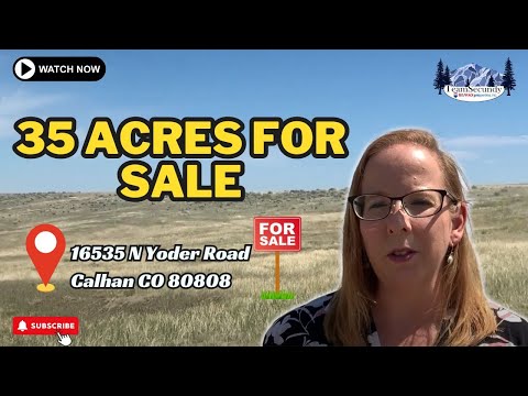 Discover Your Dream Ranch | 35 Acres For Sale | 16535 N Yoder Road Calhan CO 80808