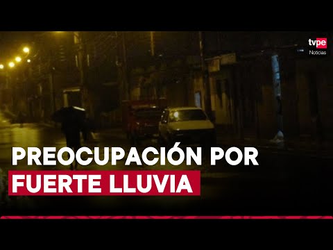 Intensa lluvia sorprende a vecinos de Lima y Callao durante la madrugada