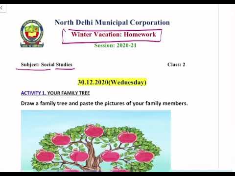 Class 2-SST l Holiday Homework Solution | ENGLISH MEDIUM I Date-30.12.2020