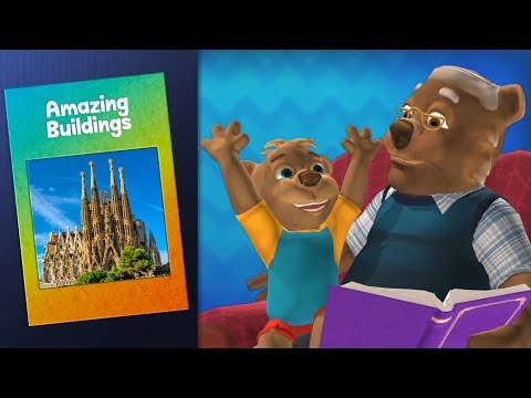 Ash & Gramps read about Amazing Buildings