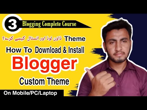 How To Download and Install Blogger Custom Theme | Download free blogger template. Blogger template.