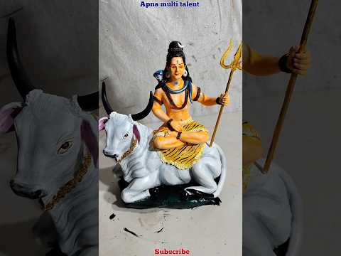 भोलेनाथ की मूर्ती बनाने सीखें || Mahadev murti making #Shorts