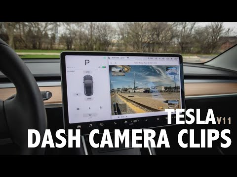 How to save a Tesla Dash Cam clip in Version 11