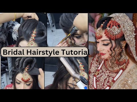 Latest Bridal Hairstyle Tutorial | Messy Bridal Bun with Front Style Variations for Weddings